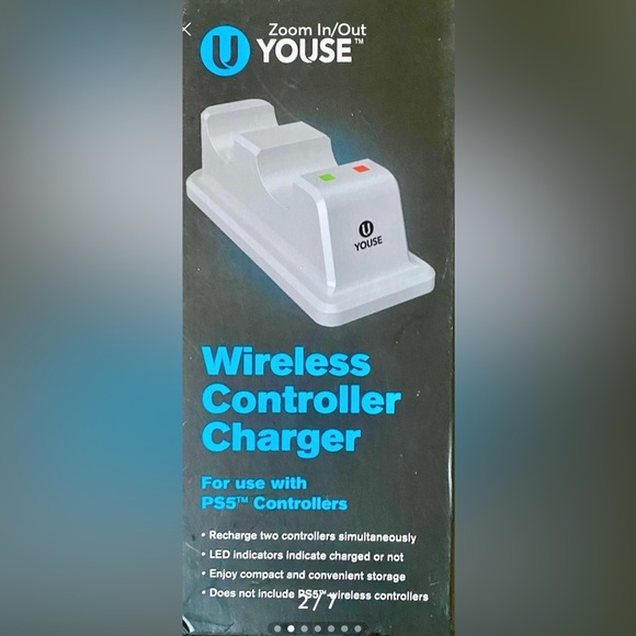 PS5 DUAL CONTROLLER CHARGER (2 AVAILABLE PRICE PER ITEM. Bundle 10% off - Picture 2 of 7